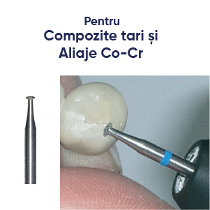 freze diamantate tip disc. Freze dentare pentru compozite si aliaje co-cr