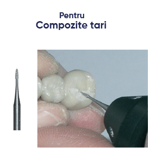 freze diamantate pentru compozitele tari. Freze dentare tip flacara