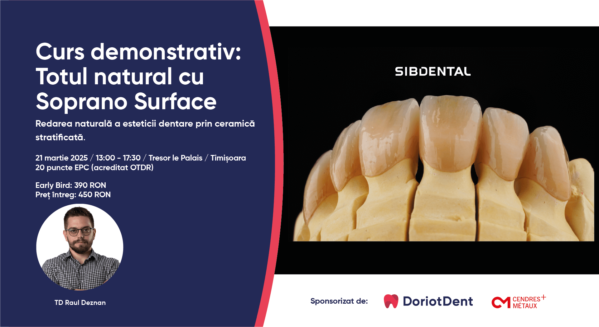 curs demonstrativ totul natural cu ceramica soprano surface invitatie